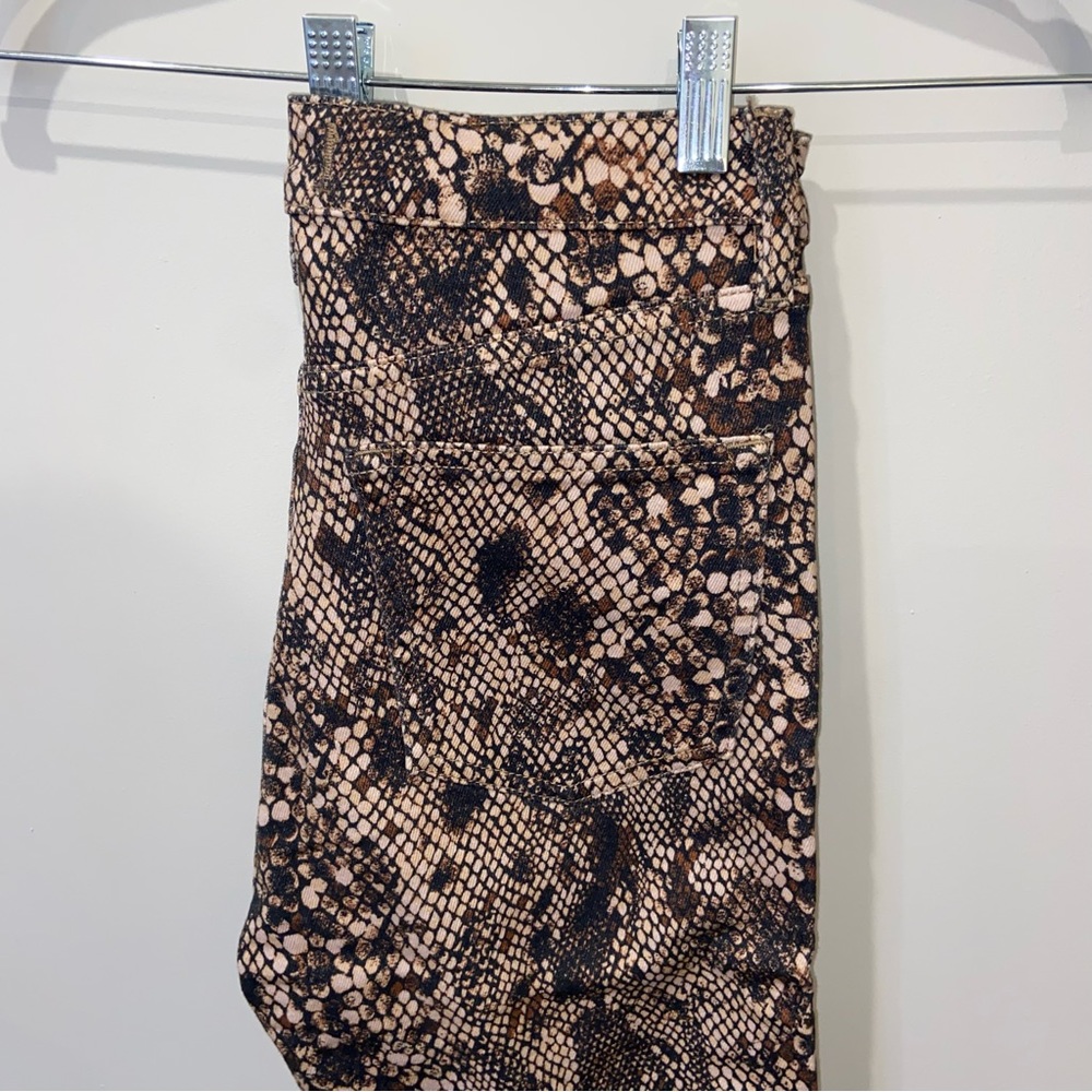 Free People Snake Skin Jeans